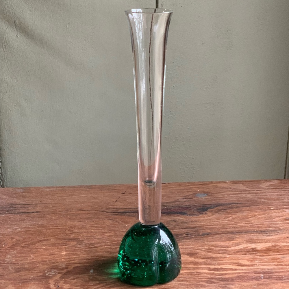 MADE IN PORTUGAL | Green Blown Glass Vase